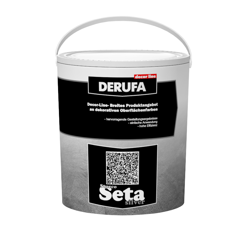 Покрытие декоративное DERUFA DECORLINE Seta silver (1кг)