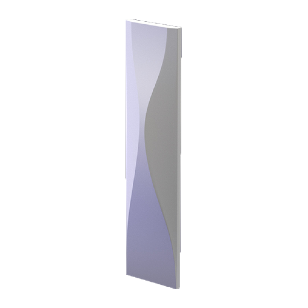 3D Дизайнерская панель из гипса WATERFALL PLATINUM ПАТИНА 600x150x45мм, 0.09 м2, 11,11 шт. в 1 м2