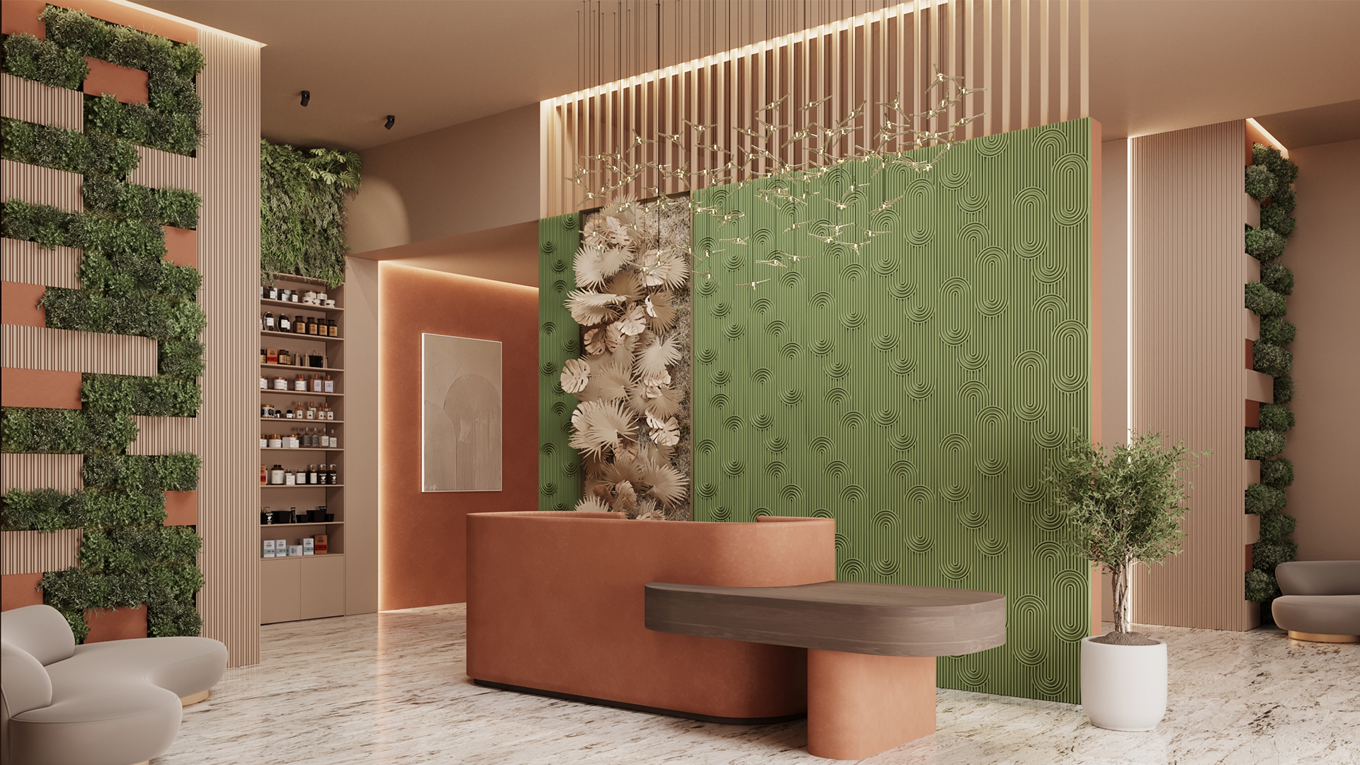 3D Дизайнерская панель из гипса PARALINE 1 600x600 мм, 0.36 м2