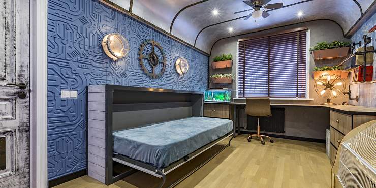 3D Дизайнерская панель из гипса EX-MACHINE А 0.36 m2