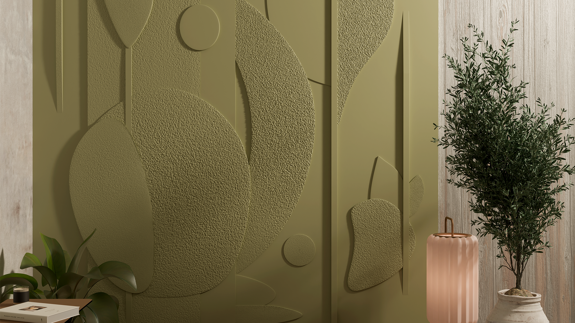 3D Дизайнерское панно из гипса PICASSO 3000х2400 мм, 7.2 м2