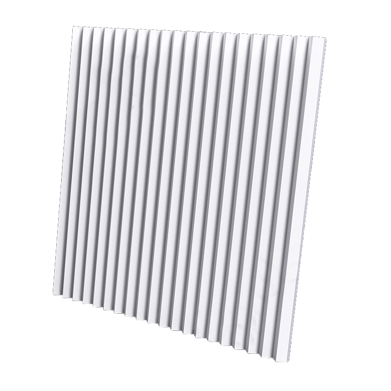 3D Дизайнерская панель из гипса ZIGZAG PLATINUM МАТОВЫЕ 600x600 мм, 0.36 м2