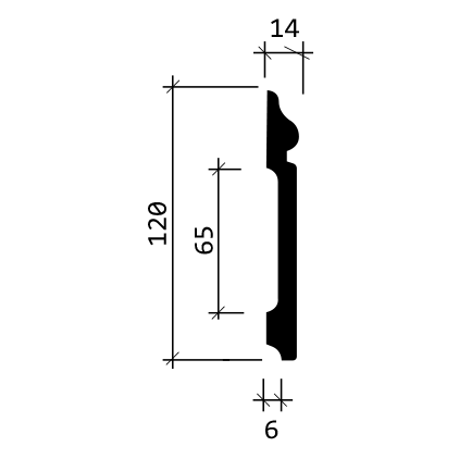 Плинтус гибкий 1.53.108