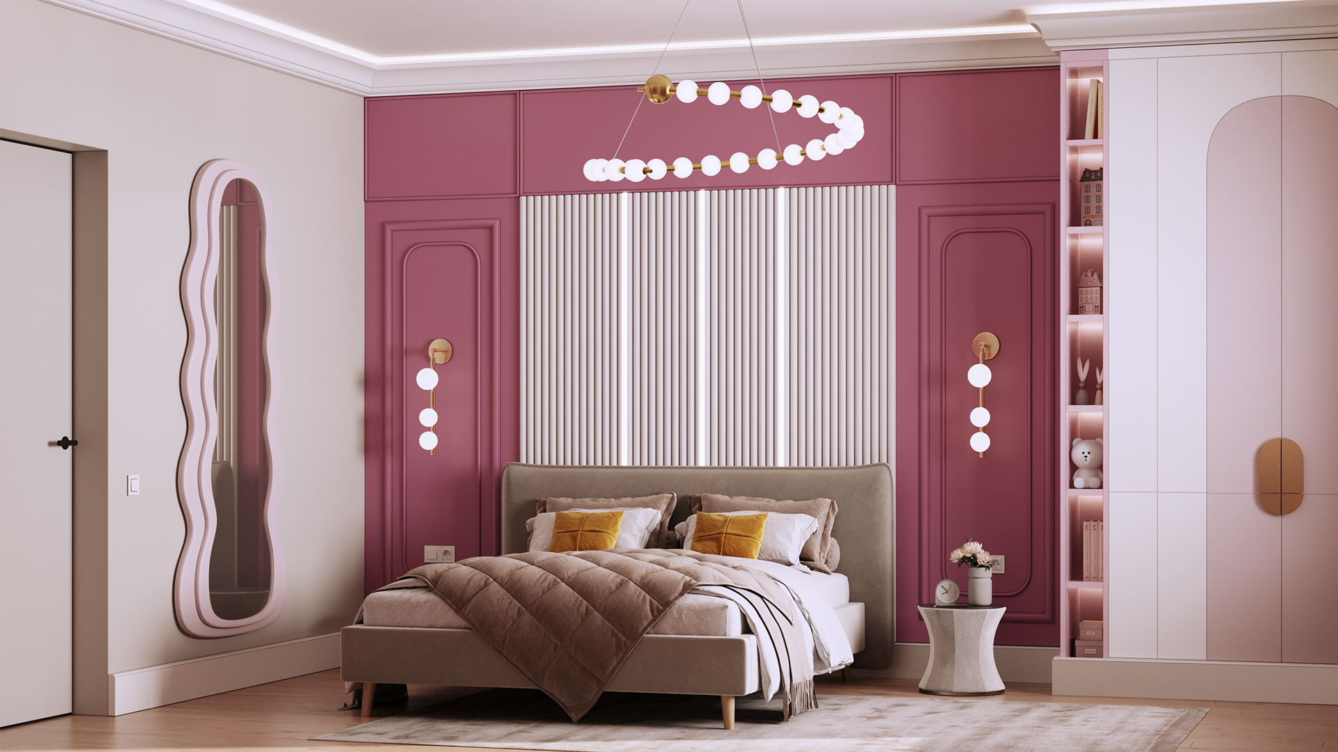 3D Дизайнерская панель из гипса WOODS K-2 600x600 мм, 0.36 м2