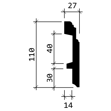 Плинтус гибкий 1.53.101