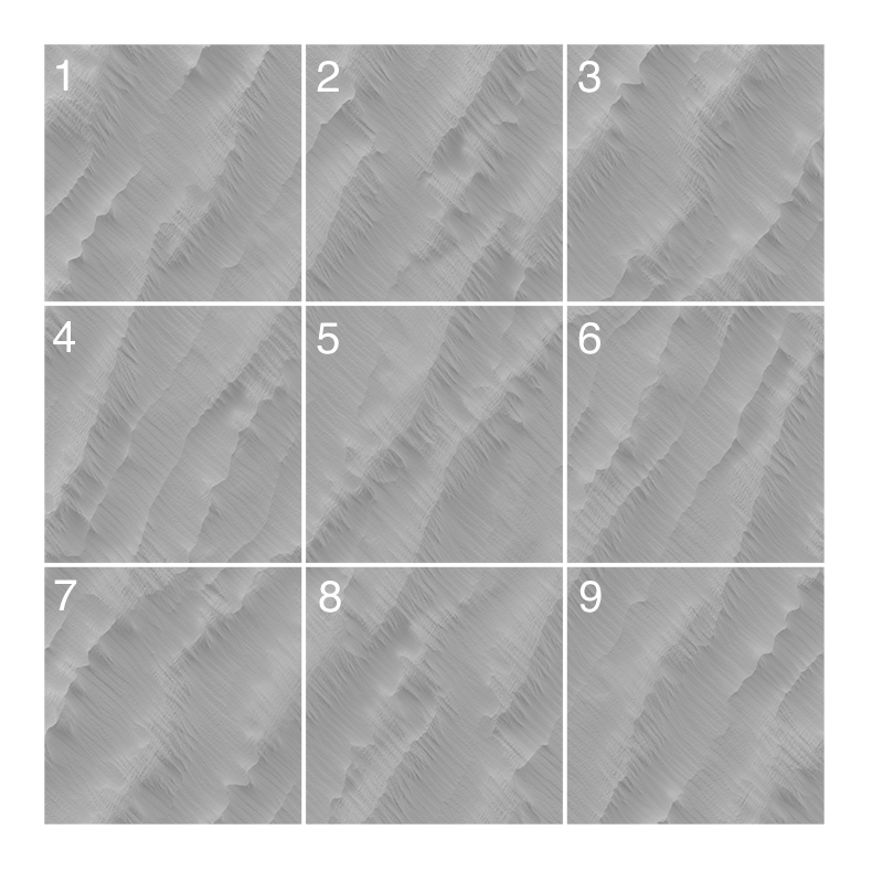 3D Дизайнерское панно из гипса SABBIA 1800х1800 мм, 3.24 м2