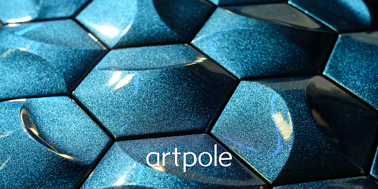 3D Дизайнерская панель из гипса HEKSA-twin 0.026 m2