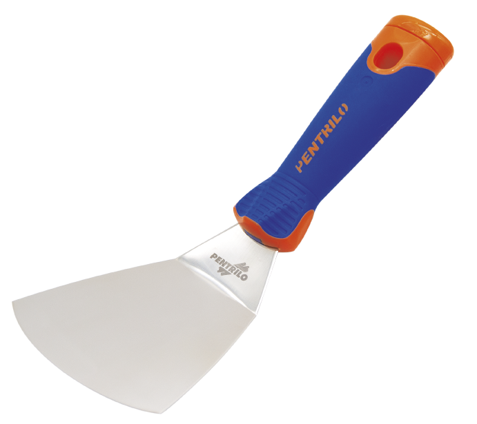 Шпатель Двухкомп. Изогнутый для шпатлевки 9 см