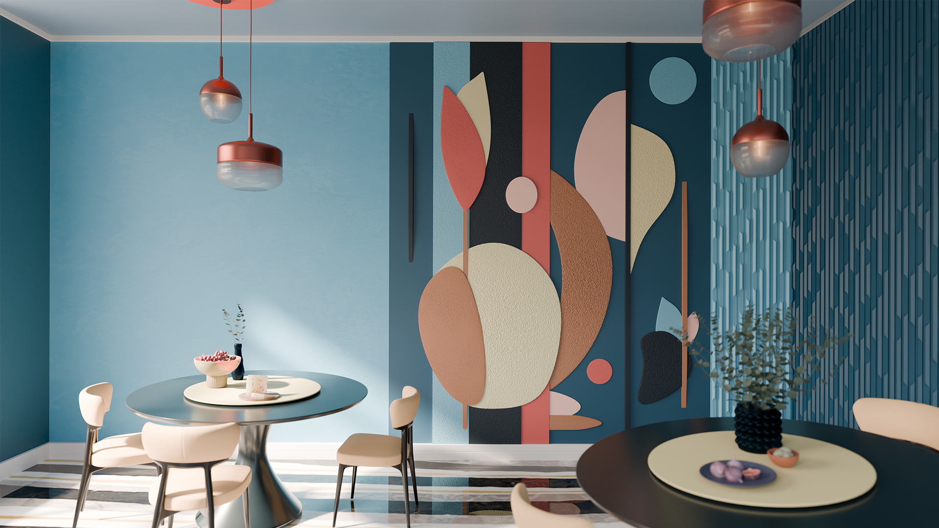 3D Дизайнерское панно из гипса PICASSO 3000х2400 мм, 7.2 м2