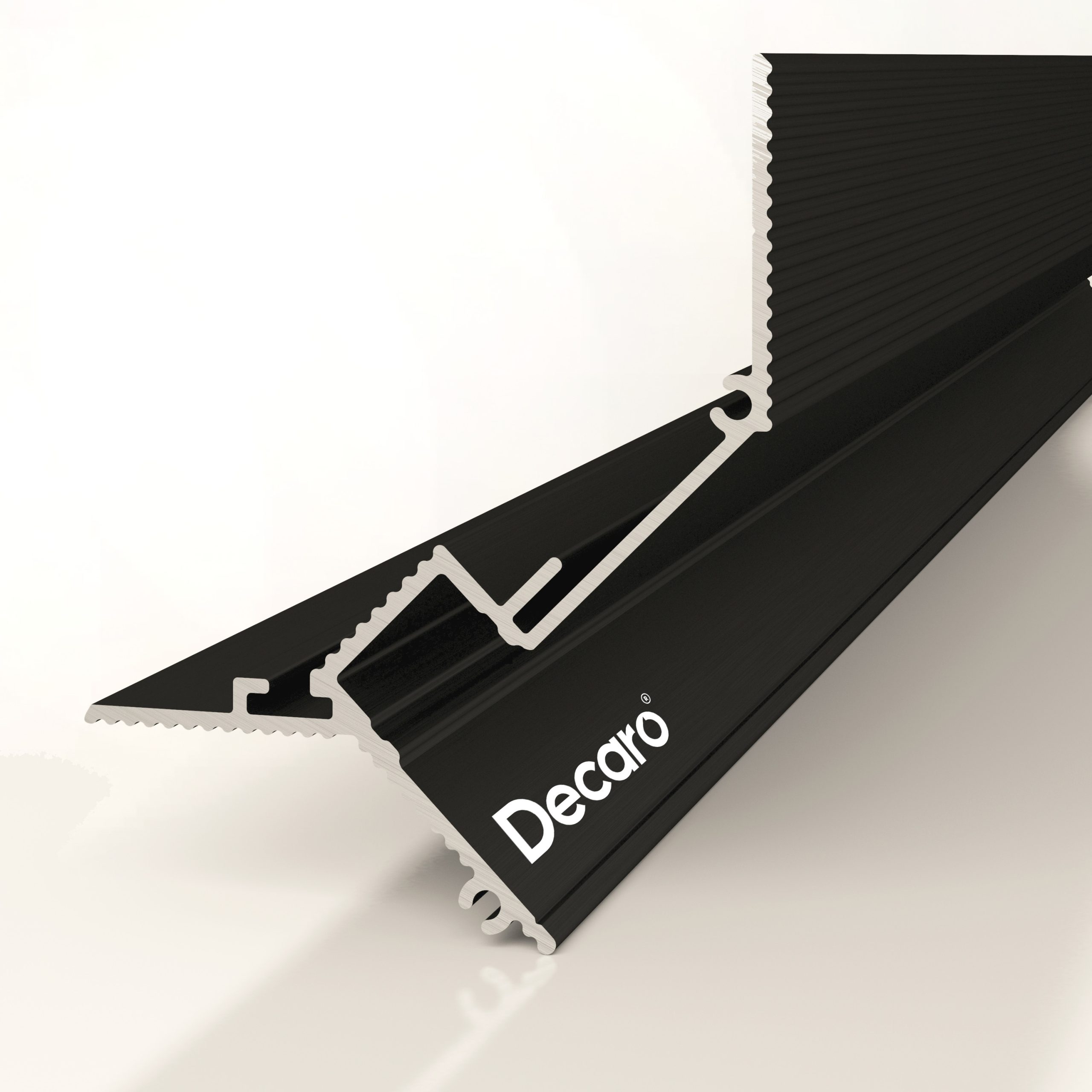 Теневой профиль Decaro Engineering D005A, анодированный черный, длина 2м