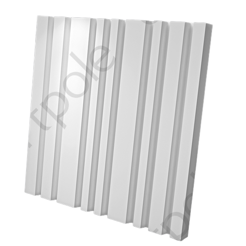 3D Дизайнерская панель из гипса BARCODE BIG 2, 600х600 мм, 0,36 м2