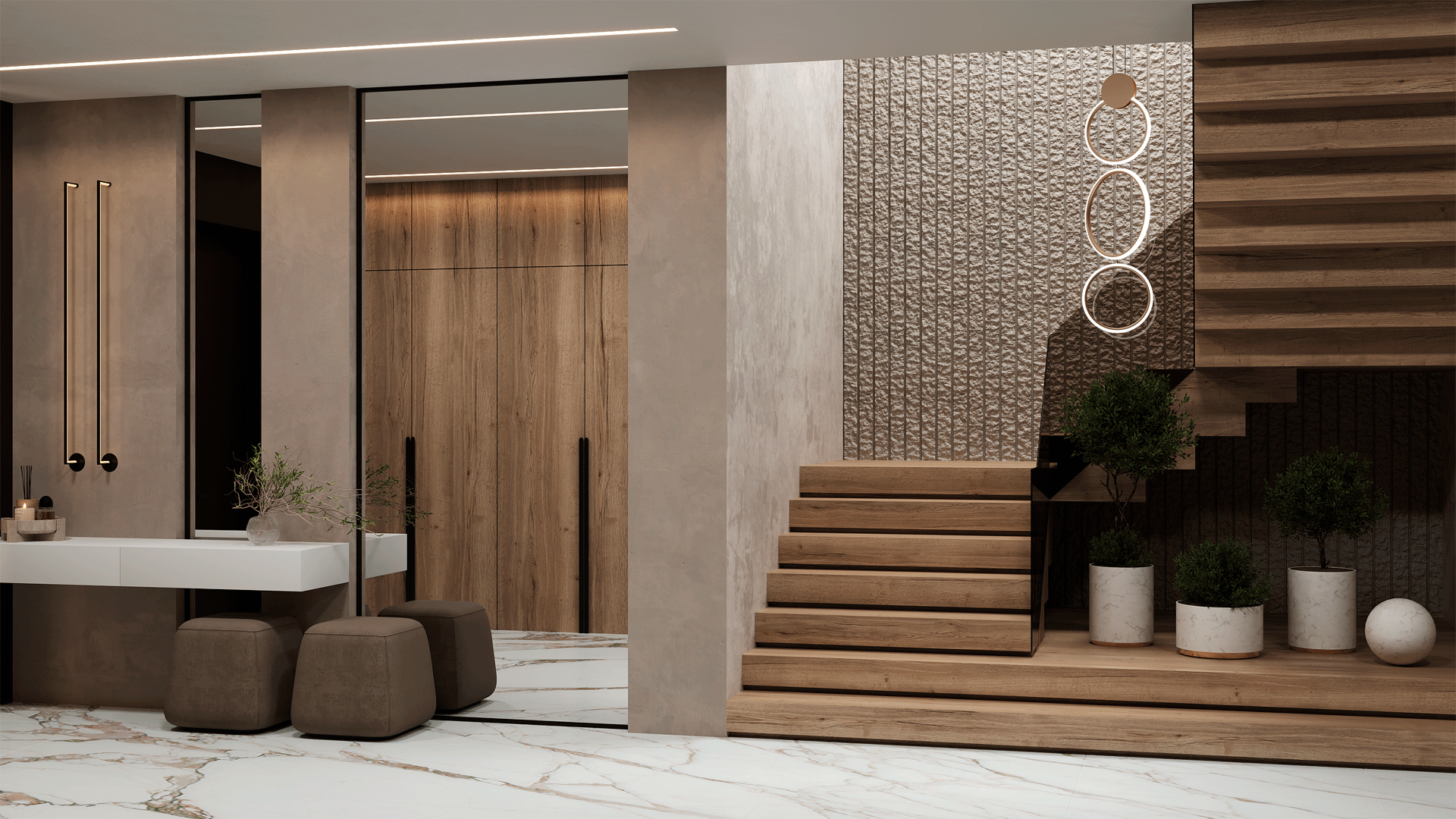 3D Дизайнерская панель из гипса ТЕО 600x600 мм, 0.36 м2