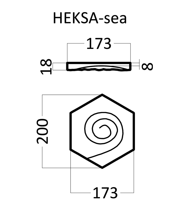 3D Дизайнерская панель из гипса HEKSA-sea PLATINUM МАТОВЫЕ 200x173x27 мм, 0.026м2, 38,5 шт в 1 м2