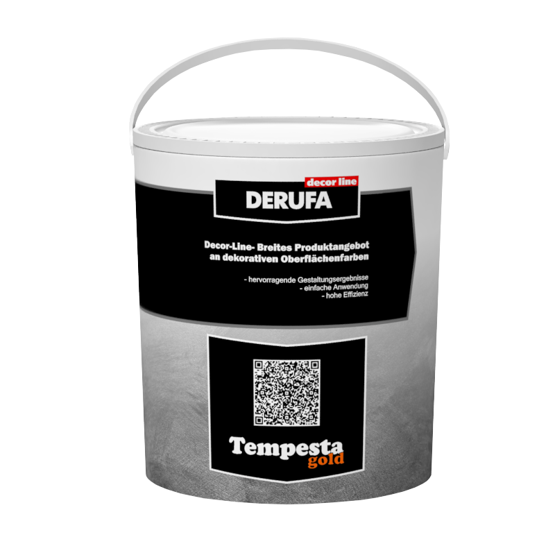 Покрытие декоративное DERUFA DECORLINE Tempesta gold (2,3кг)