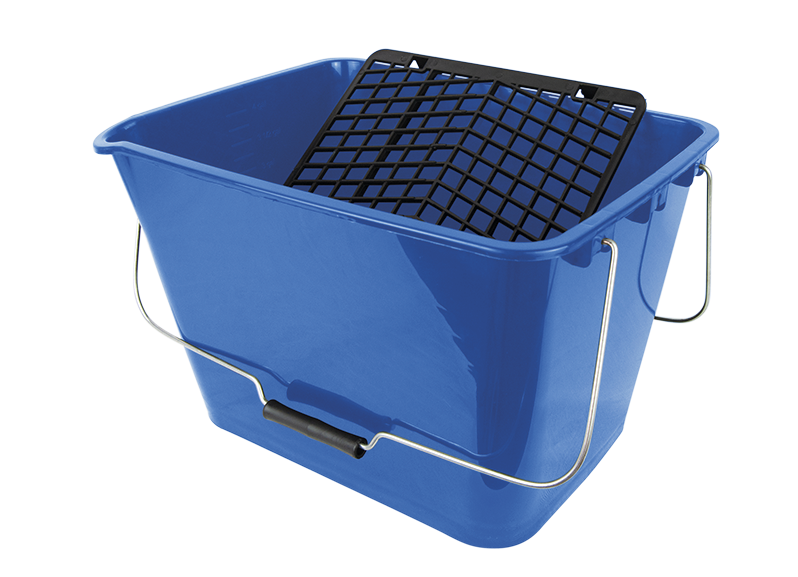 Ведро Пластиковое Pro 16 Л Синее + Пластиковая решетка