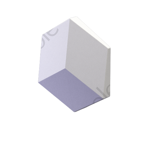 3D Дизайнерская панель из гипса CUBE-solo PLATINUM МАТОВЫЕ 200x173x35 мм, 0.026м2, 38,5 шт. в 1 м2