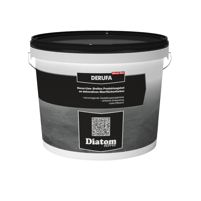 Покрытие декоративное DERUFA DECORLINE Diatom silver (3кг)
