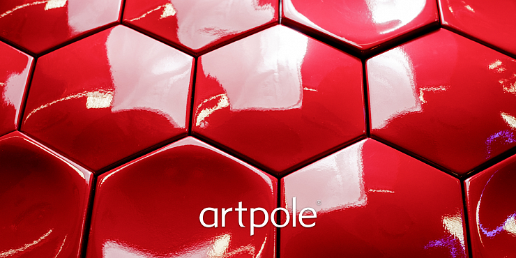 3D Дизайнерская панель из гипса HEKSA-big button 0.026 m2