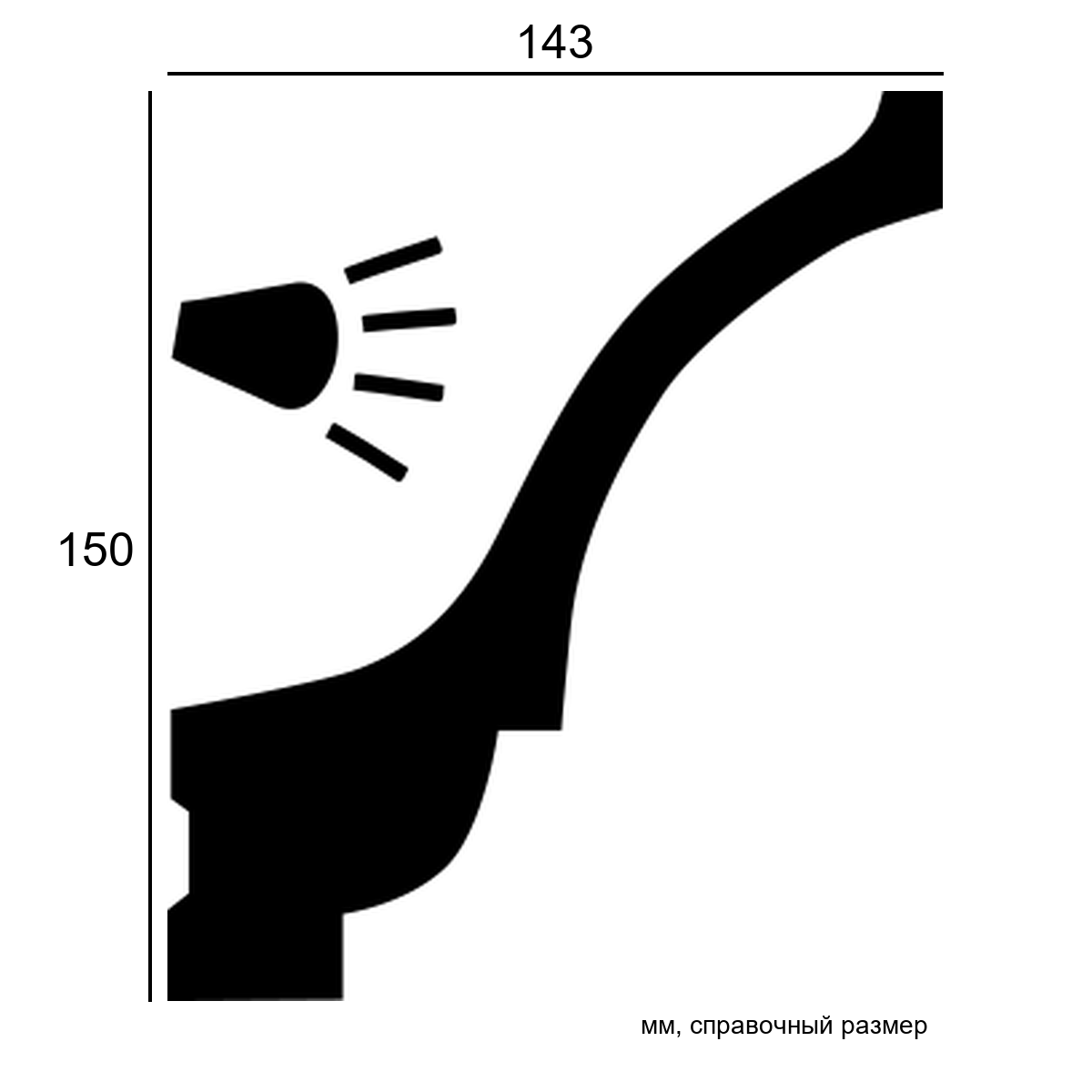 Карниз 1.50.221
