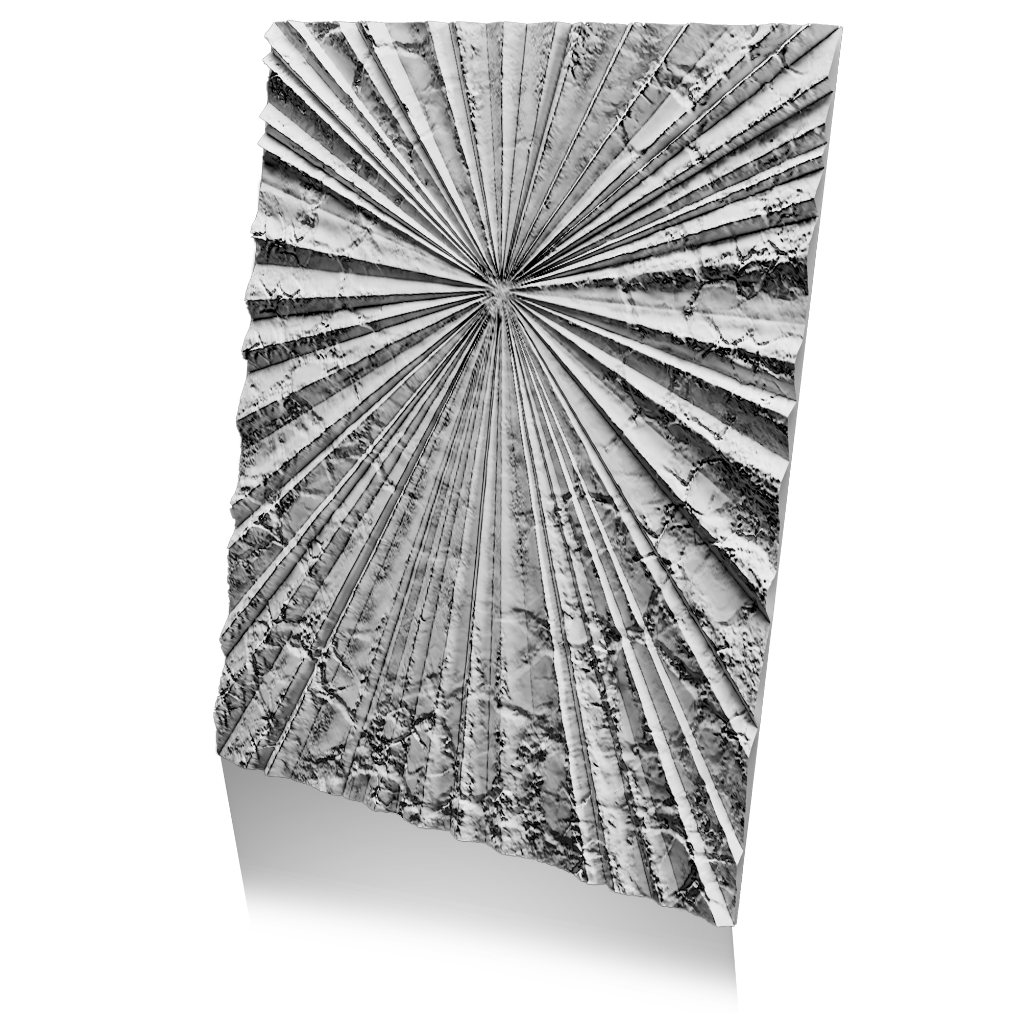 3D Дизайнерское панно из гипса OBSIDIAN 3000х2400 мм, 7.2 м2