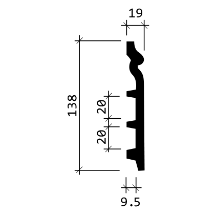 Плинтус гибкий 1.53.110