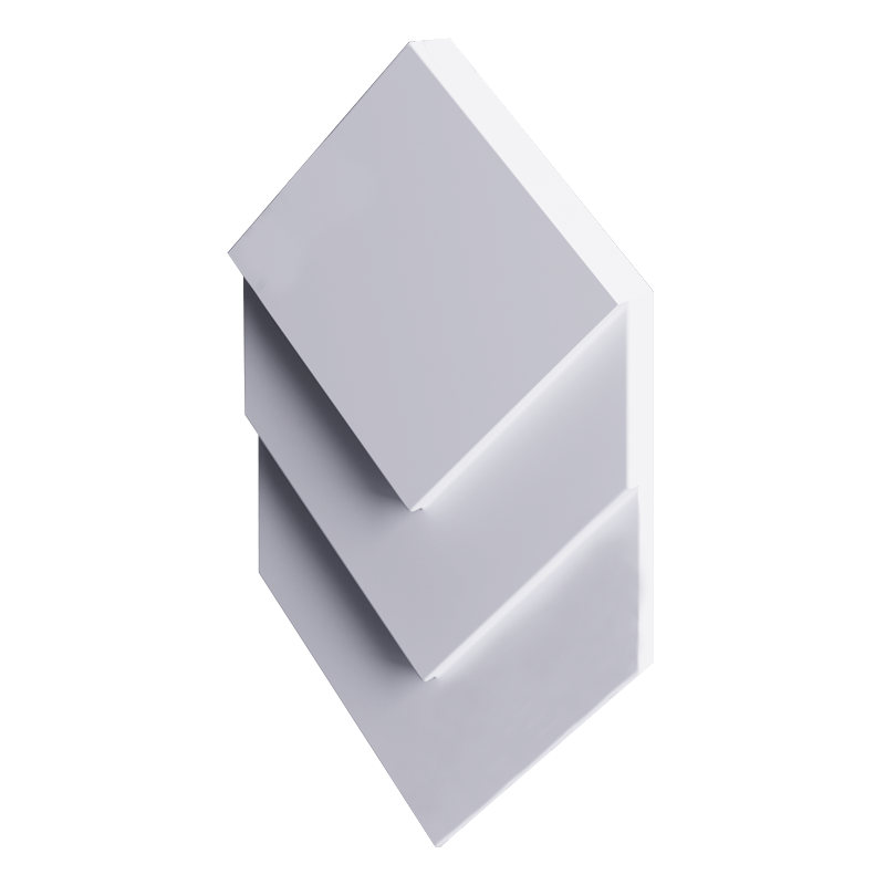 3D Дизайнерская панель из гипса GRAND PLATINUM МАТОВЫЕ 347x204x30 мм, 0.05 м2, 20 шт. в 1 м2