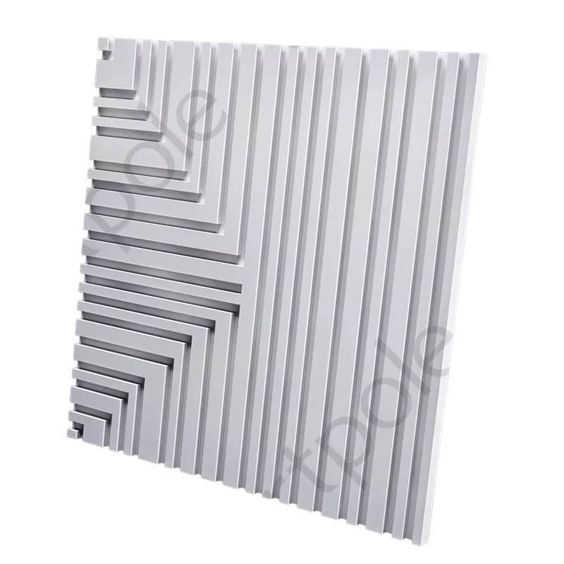 3D Дизайнерская панель из гипса BARCODE 3 600х600 мм, 0,36 м2