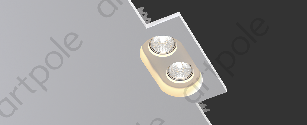 Гипсовый светильник 195*125*40 SGS8