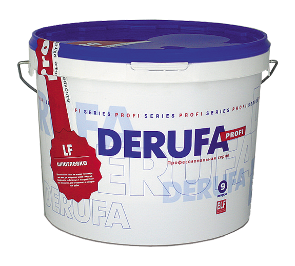 Шпатлевка DERUFA PROFI универсальная выравнивающая "LF" (9л)