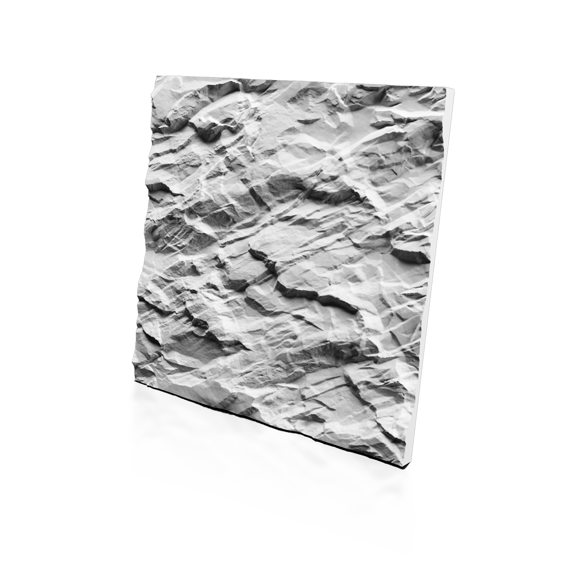 3D Дизайнерская панель из гипса ATACAMA-2  600х600 мм, 0.36 м2