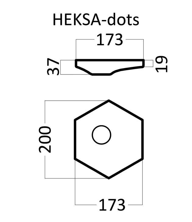 3D Дизайнерская панель из гипса HEKSA-dots PLATINUM МАТОВЫЕ 200x173x37 мм, 0.026м2, 38,5 шт в 1 м2