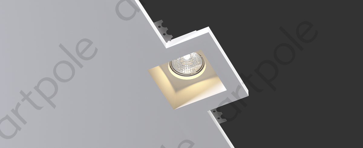 Гипсовый светильник 125*125*50 SGS1