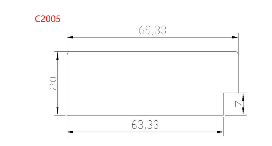 Доборная панель C2005-XLMP