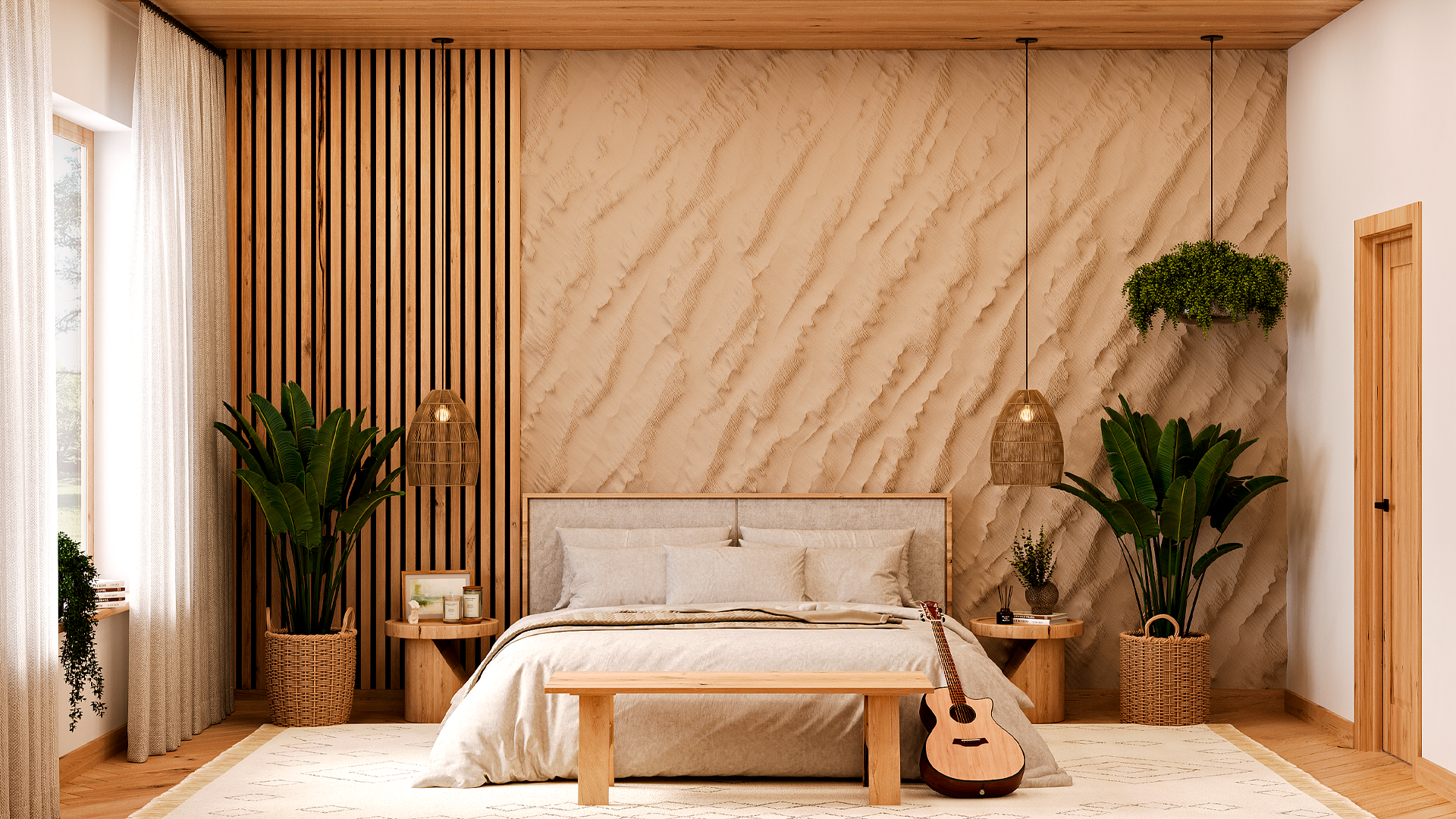 3D Дизайнерское панно из гипса SABBIA 1800х1800 мм, 3.24 м2