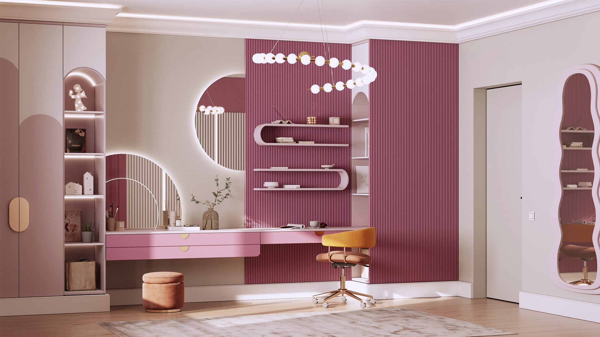 3D Дизайнерская панель из гипса MINIWOODS 600x600 мм, 0.36 м2