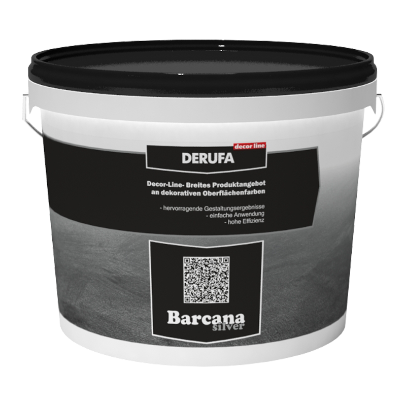 Покрытие декоративное DERUFA DECORLINE Barcana silver (3кг)