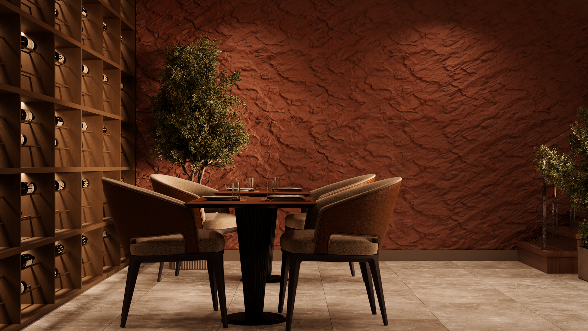 3D Дизайнерская панель из гипса ATACAMA-2  600х600 мм, 0.36 м2