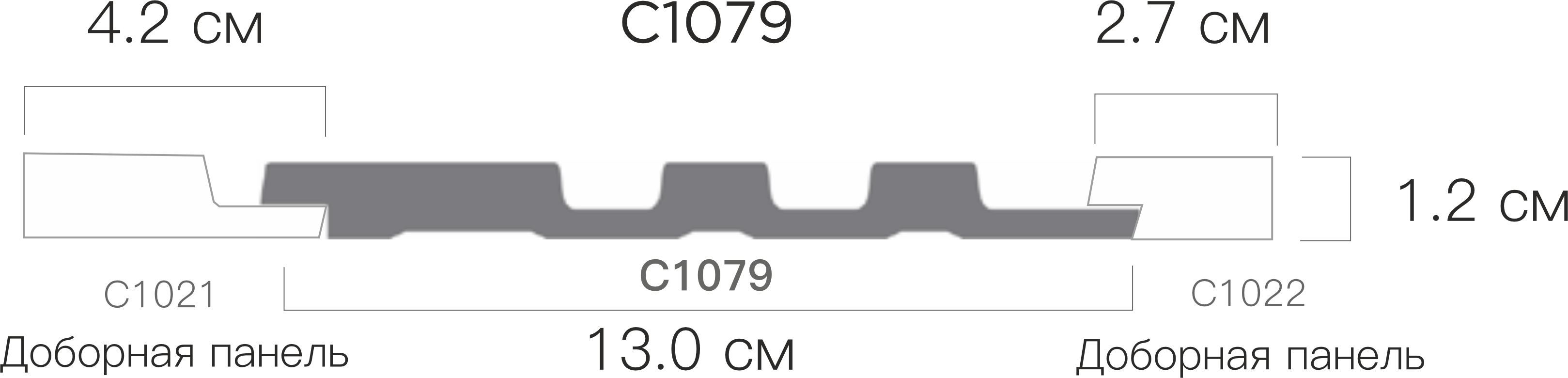 Доборная панель C1022-E-1287