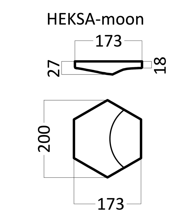 3D Дизайнерская панель из гипса HEKSA-moon PLATINUM МАТОВЫЕ 200x173x27 мм, 0.026м2, 38,5 шт в 1 м2