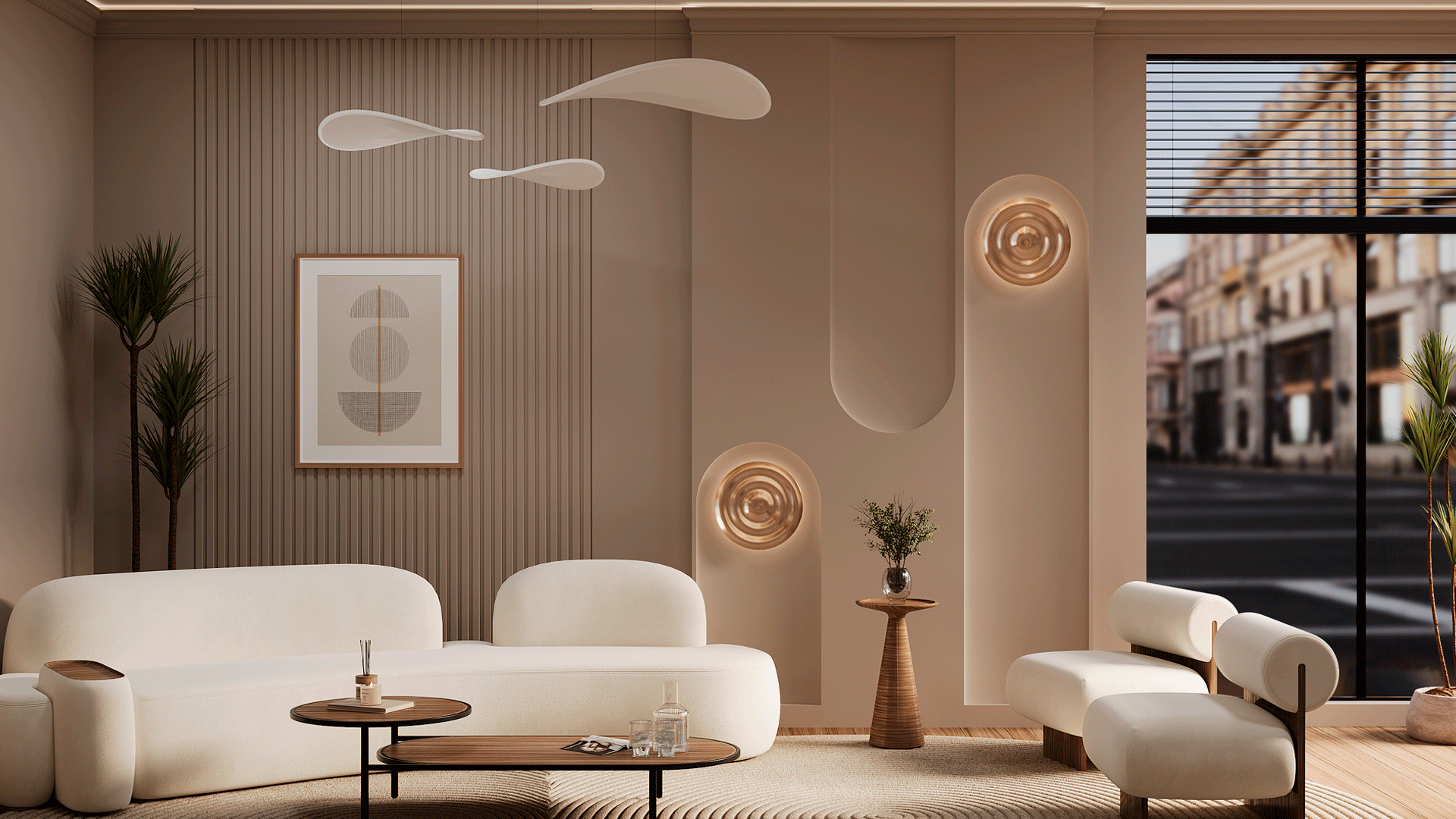 3D Дизайнерская панель из гипса PASSAGE 1 600x600 мм, 0.36 м2