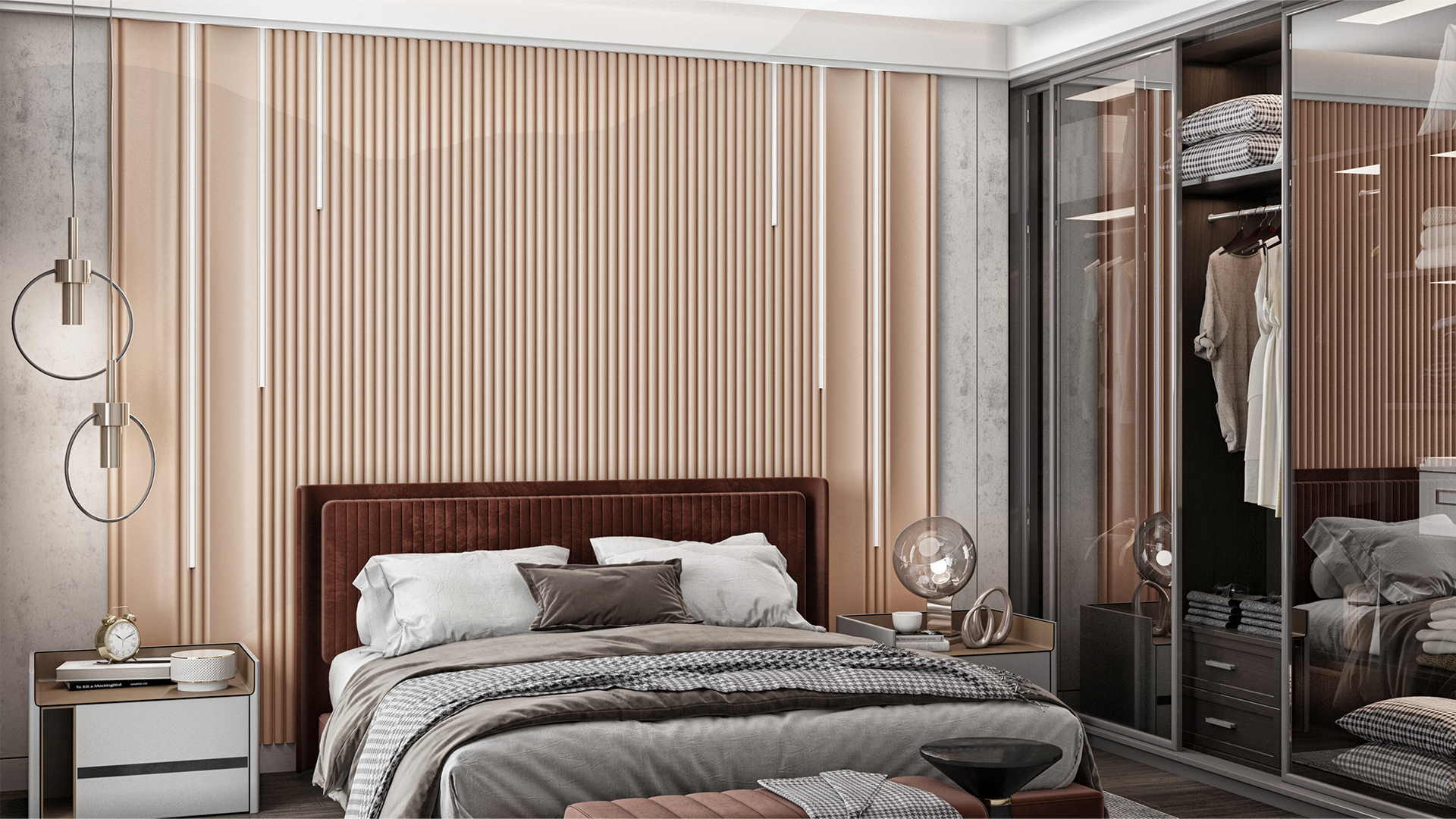 3D Дизайнерская панель из гипса WOODS K-2 600x600 мм, 0.36 м2