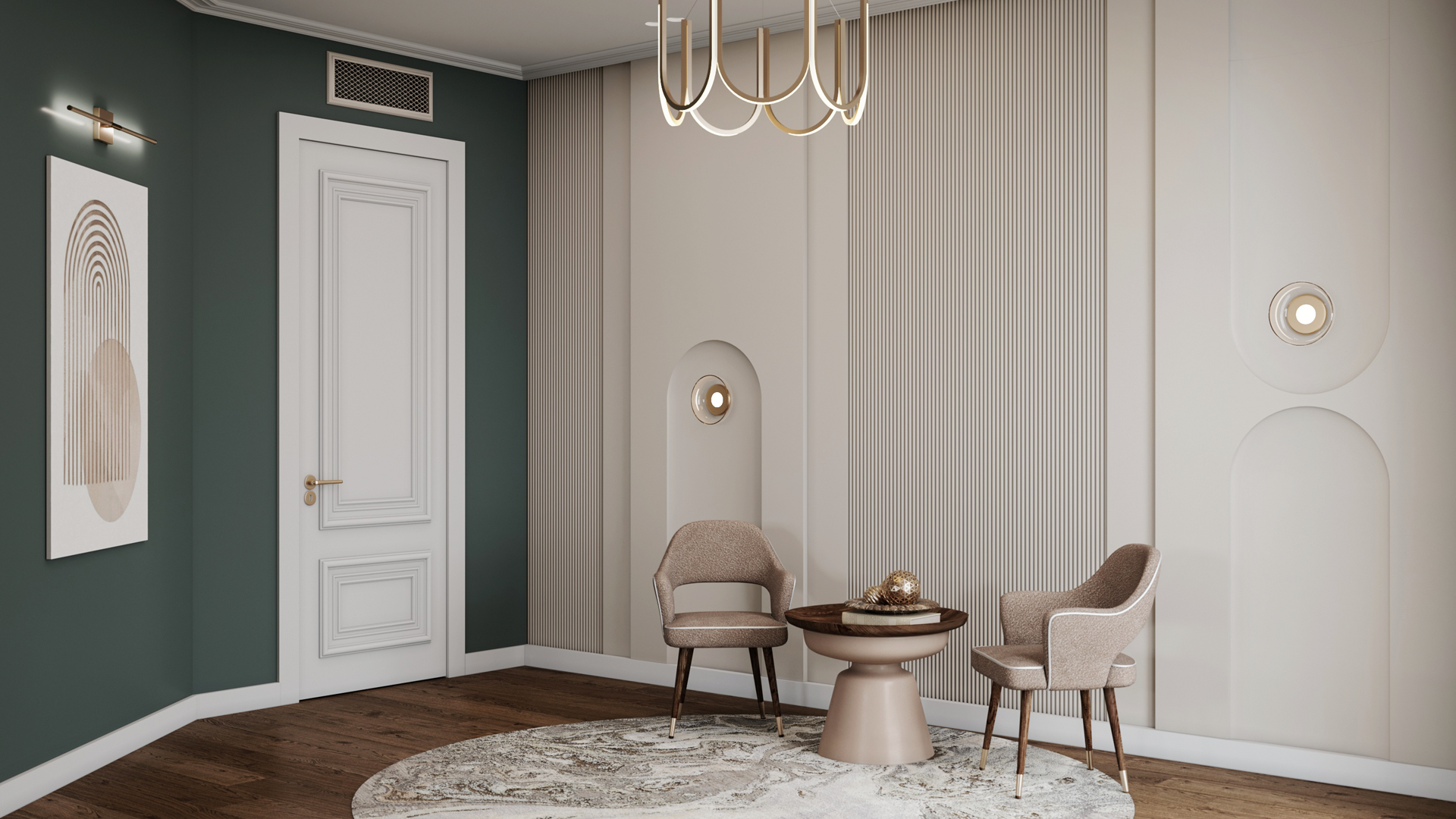 3D Дизайнерская панель из гипса PASSAGE 1 600x600 мм, 0.36 м2