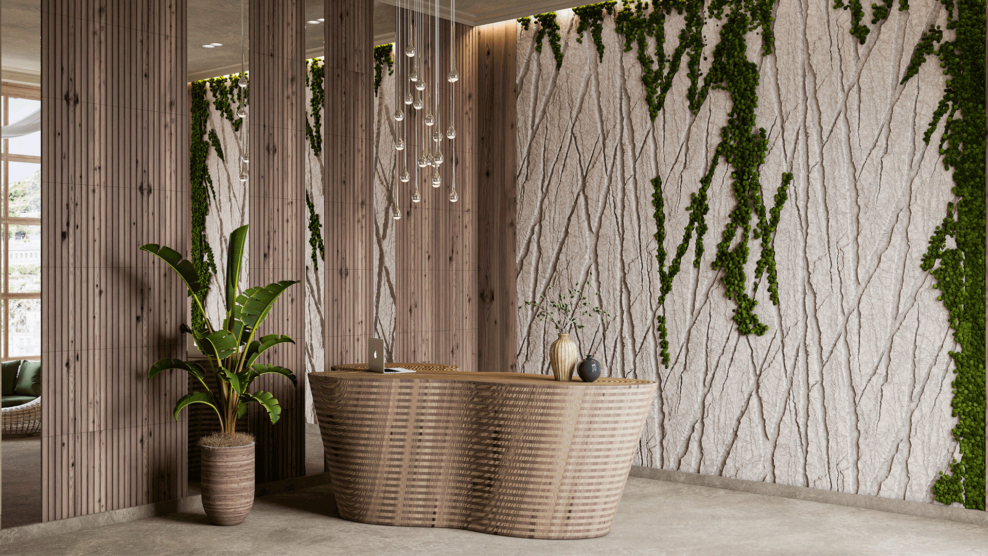 3D Дизайнерское панно из гипса FRAMEWORK 1800x1800 мм, 3.24 м2