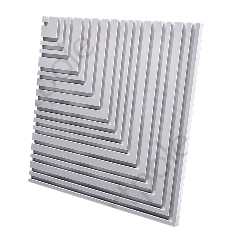 3D Дизайнерская панель из гипса BARCODE 2 600х600 мм, 0,36 м2