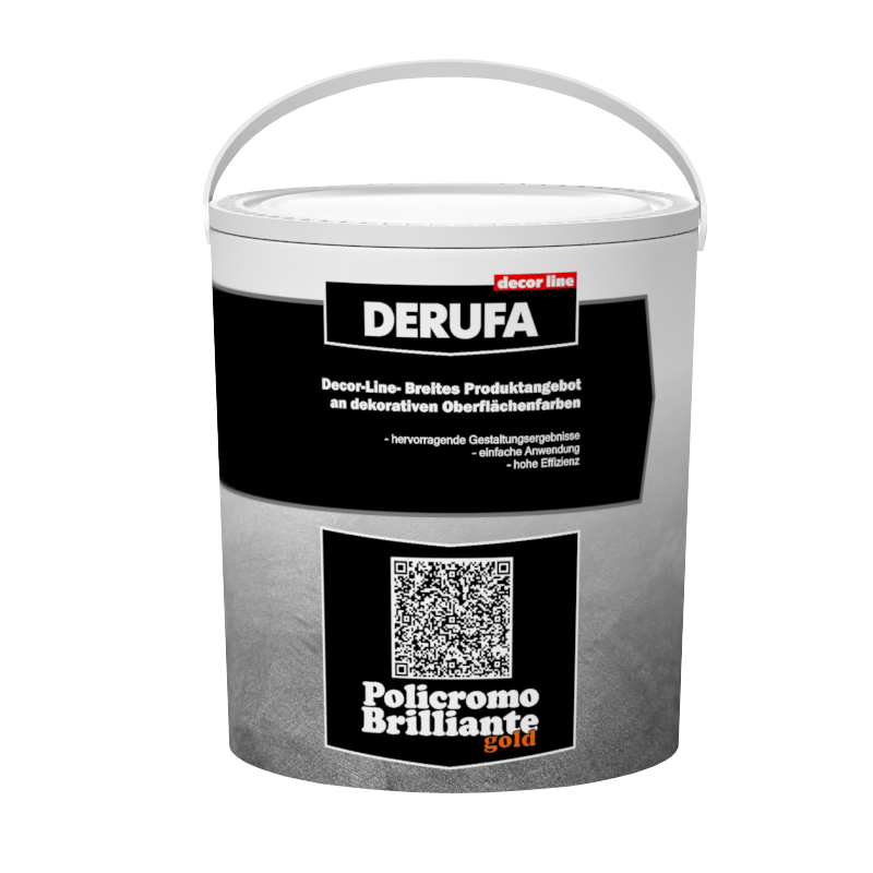 Покрытие декоративное DERUFA DECORLINE Policromo gold (1кг)