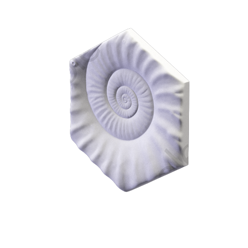 3D Дизайнерская панель из гипса HEKSA-sea PLATINUM МАТОВЫЕ 200x173x27 мм, 0.026м2, 38,5 шт в 1 м2