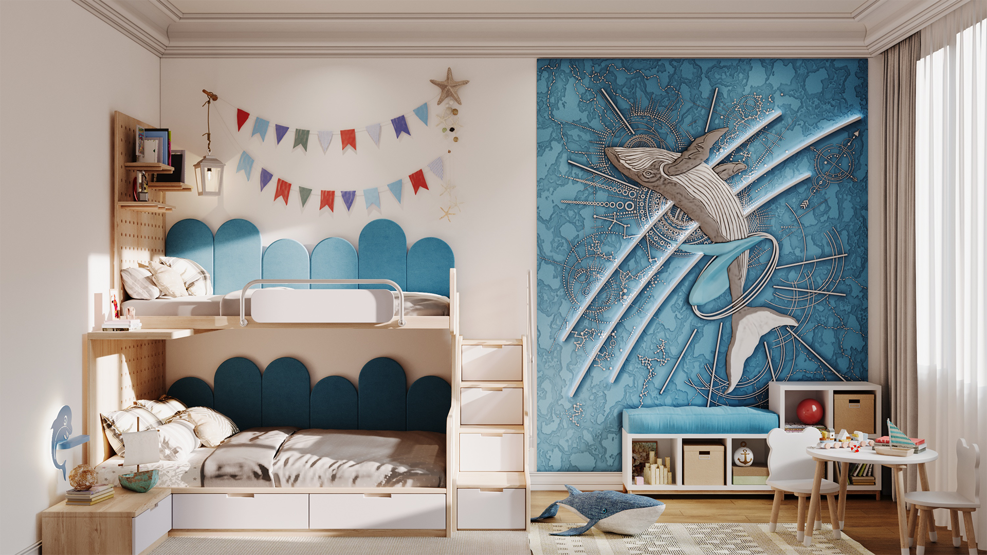 3D Дизайнерское панно из гипса LEVITATION 3000x2400 мм, 7.2 м2