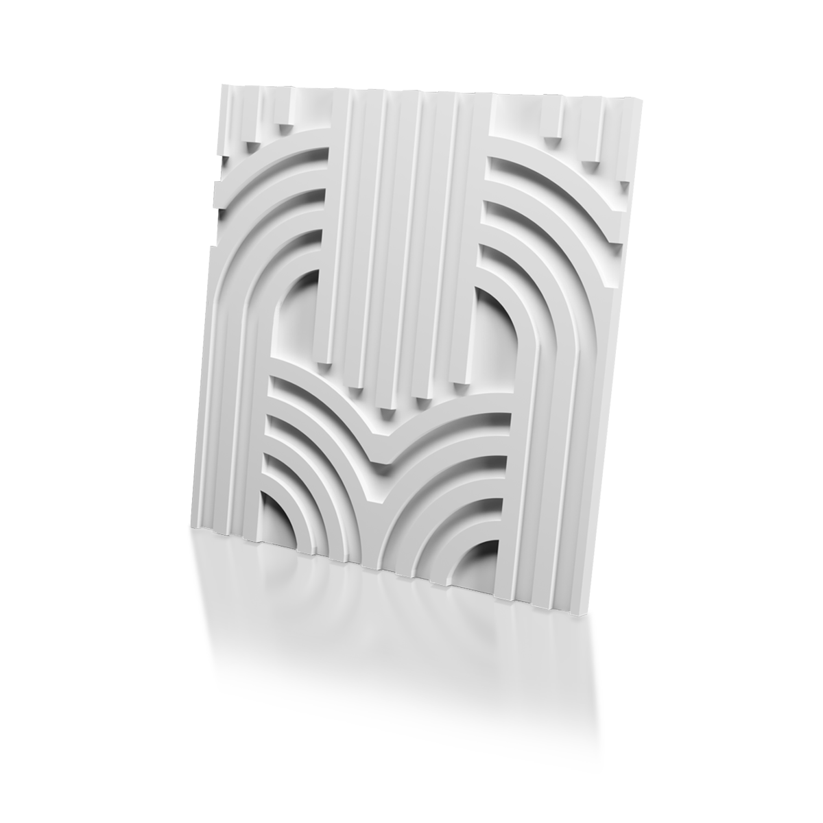 3D Дизайнерская панель из гипса ELIZIUM 600x600 мм, 0.36 м2