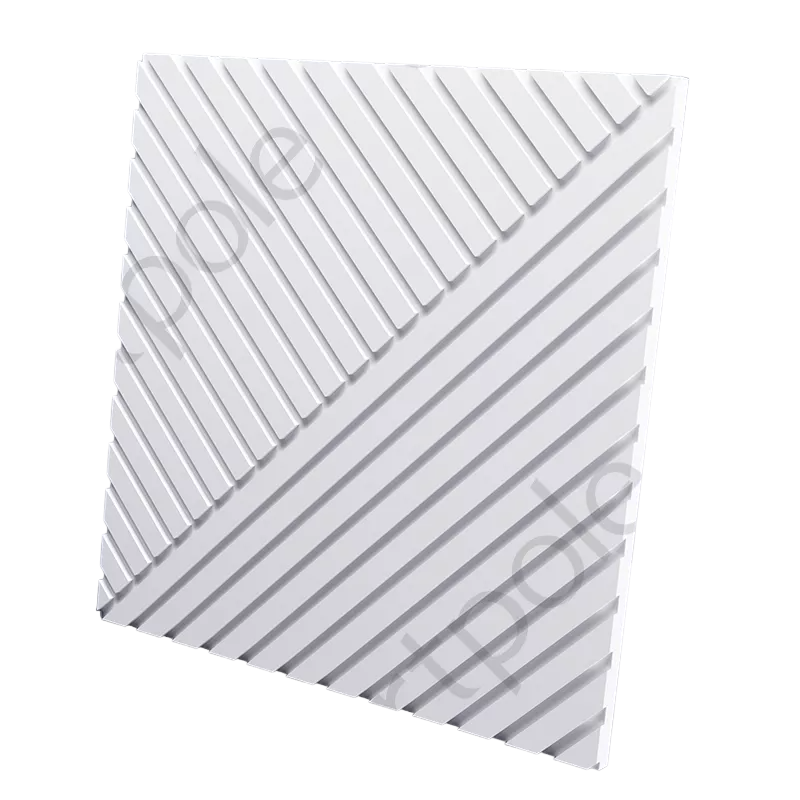 3D Дизайнерская панель из гипса PIFAGOR-1 PLATINUM МАТОВЫЕ 600x600 мм, 0.36 м2