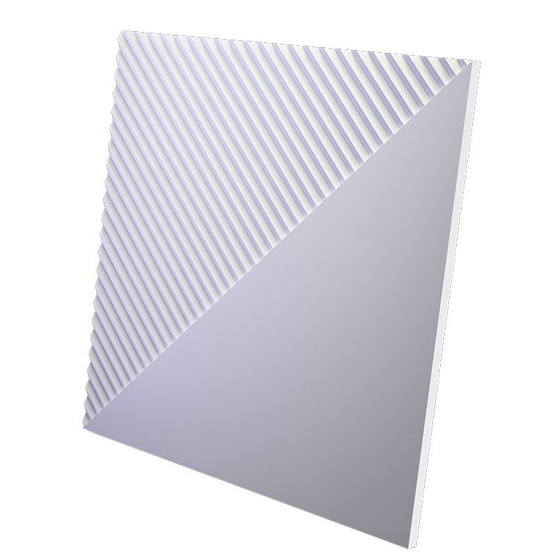 3D Дизайнерская панель из гипса FIELDS-3, 600х600мм, 0.36 m2